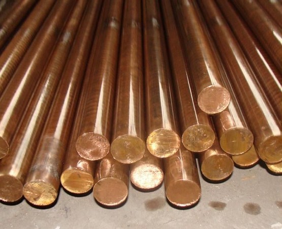Round Shaped Copper Products 6-250mm Diameter Red Copper Bar CU110 Full Hard Shaft
