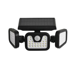 LED Solar Light Outdoor 3 Head Motion Sensor Wide Angle Illumination Waterproof