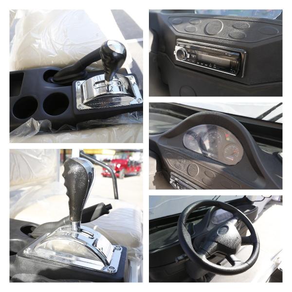 Customized Mini Electric Sightseeing Cars Four Wheels With Hydraulic Braking System