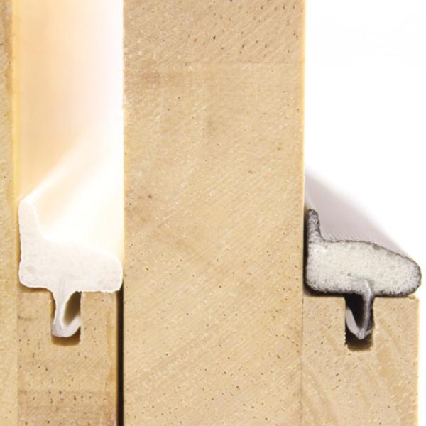 Soundproof PU Foam Seal Strips Cladding Type Bevel Edge For Doors And Window