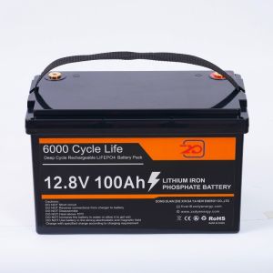 China Black 12V LiFePO4 Battery Pack 100Ah 0℃ - 55℃ Charging Temperature wholesale