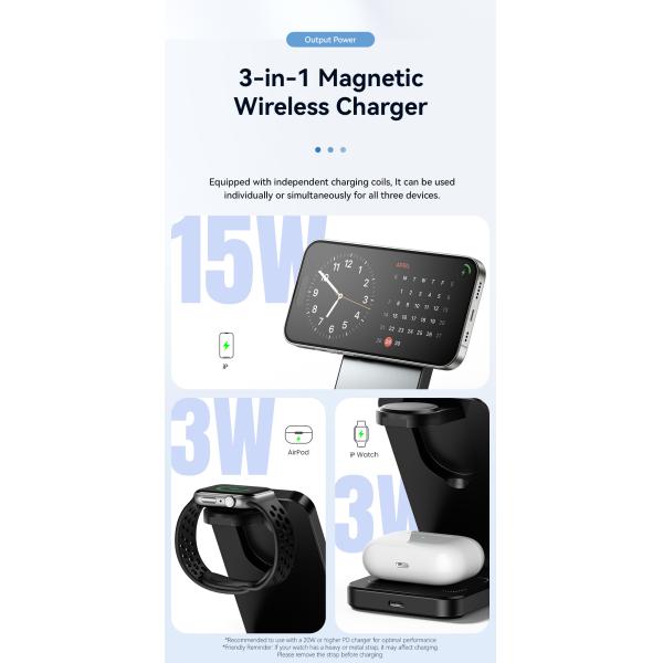 ESSAGER OJD-112 Series Desktop Cell Phone Wireless Charging Station OTP