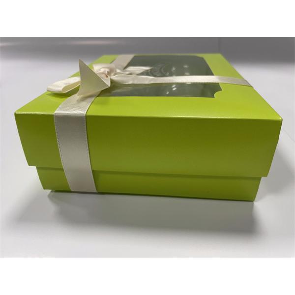 Quality Green Macaron Box With Clear Lid Customized Biodegradable Macaron Packaging for sale