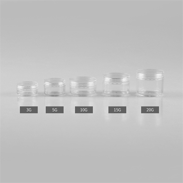PS Acrylic Plastic Cosmetic Jars Packaging 25g Round Hot Stamping
