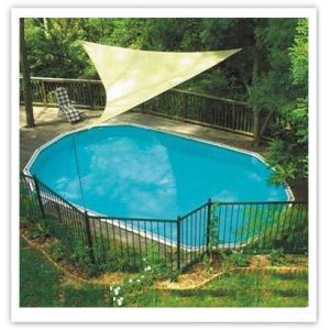 China Triangle Breathable Sun Shade Sail For Courtyard , Swimming Pools on sale