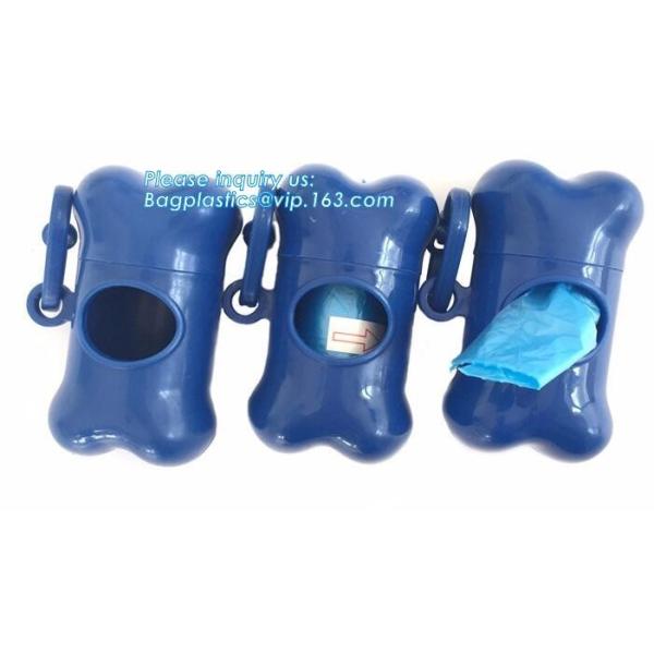 Pet product house shape dog waste bags with dispenser and leash clip, Pet Waste Bag Removal Disposal Heavy Duty Earth Fr