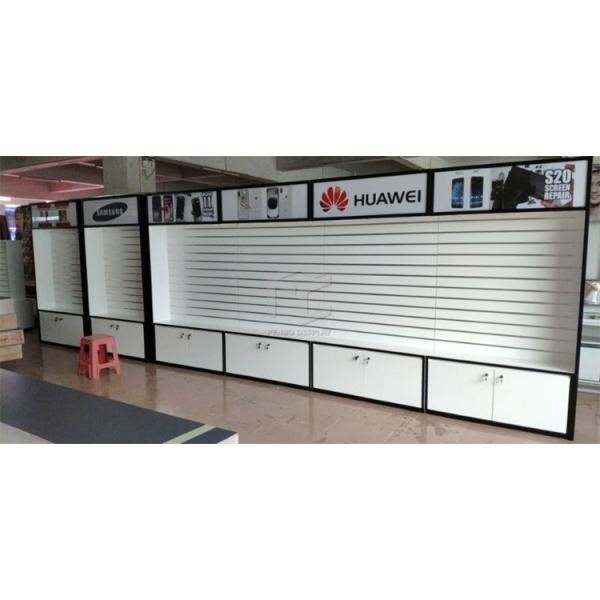 6pcs Wall Mobile Phone Display Showcase Counter With T4 LED Lighting