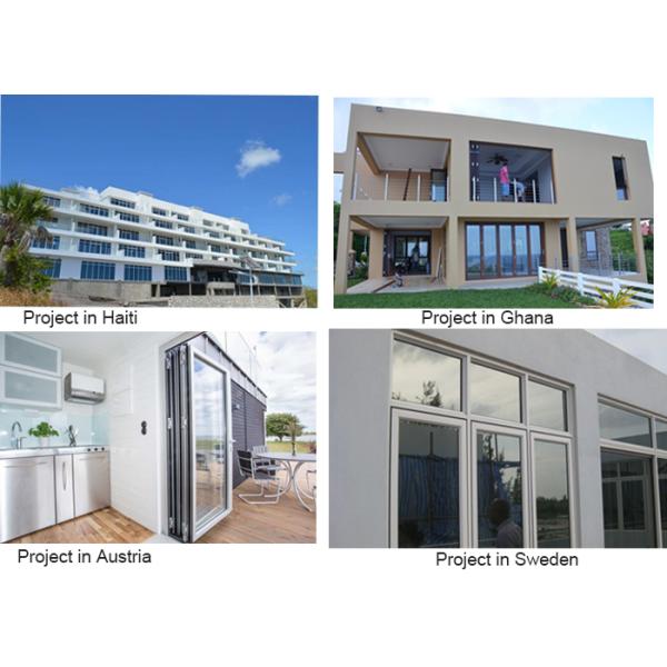 Double Glazing Tempered Glass Door Aluminium Frame , Restaurant Swing Doors Commercial