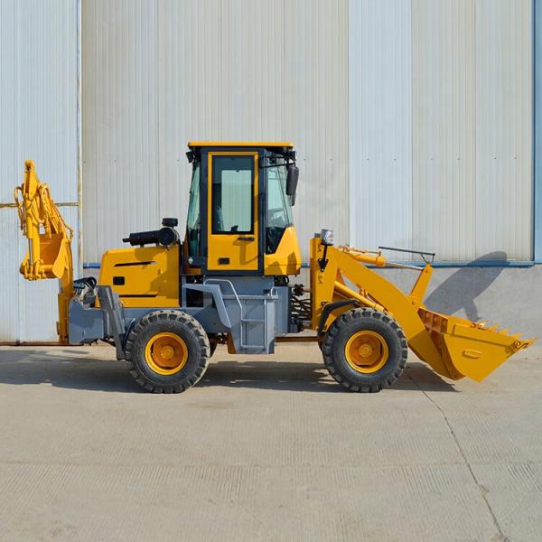 4x4 Wheel Drive 400kg-2.5ton Mini Loader Backhoe Loader For Sell With Snow Shovel