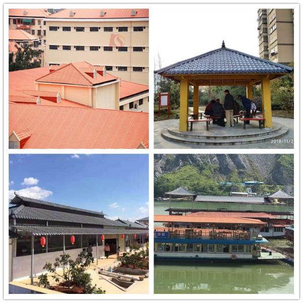Fire and Water Resistance ASA Resin Roof Tile with Color Lasting 15 Years