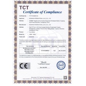 AIYI TECHNOLOGY CO., LTD Certifications