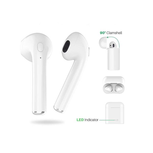 White True Wireless Stereo Earphones I7s Tws Sports Earbuds Bt 5.0 For Smart Phone