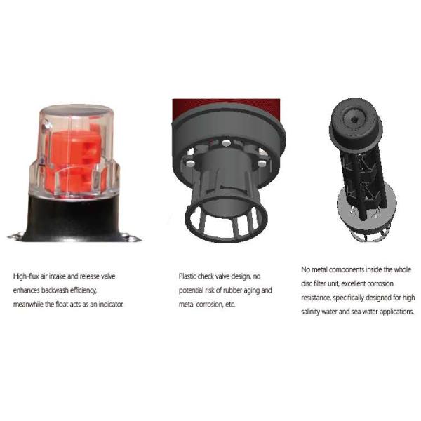 Waste Water Treatment Disc Water Filter , Outdoor Irrigation Water Filter NSF Certificated