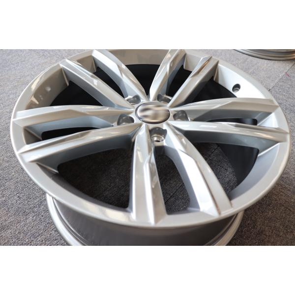 5 Double Spoke 8J Rims For Volkswagen , ET44 18 Inch Aluminum Rims