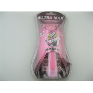 Buy cheap 3-6 Blades Disposable Face and Body Hair Removal Razor Pack for Women with Razor from wholesalers