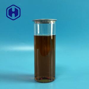 China Iced Cold Coffee Chocolate Plastic Drink Can 310ml Clear Straight Side Flat Bottom wholesale