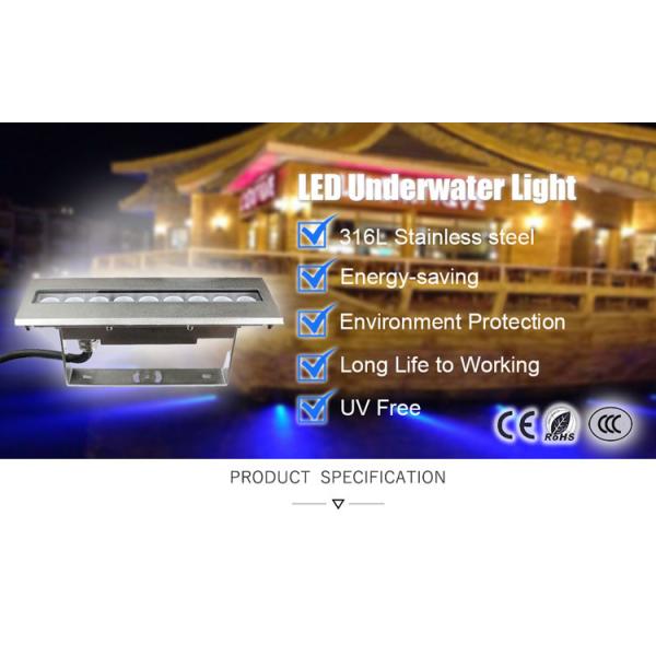 316l Stainless Steel Rgb Underwater Lights , 9x4w IP68 Underwater Light