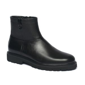 China BRUNO VIERO Black Anti Skid Mens Leather Casual Boots wholesale