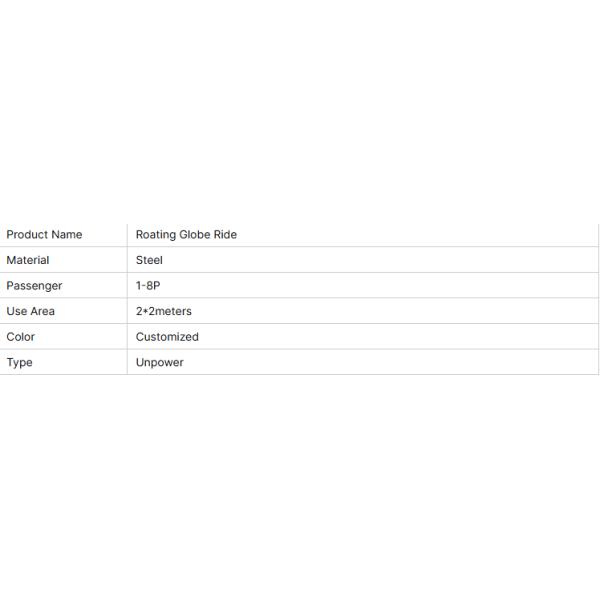 Custom Kids Rotating Globe Carnival Ride for Indoor Outdoor Use