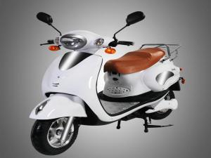 China EEC Electric Moped Scooter With Pedals , Lithium Battery Motorised Scooter Piaggio Vespa wholesale