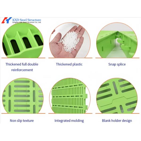 Piggery Plastic Flooring , Poultry Plastic Slatted Floor For Pigs