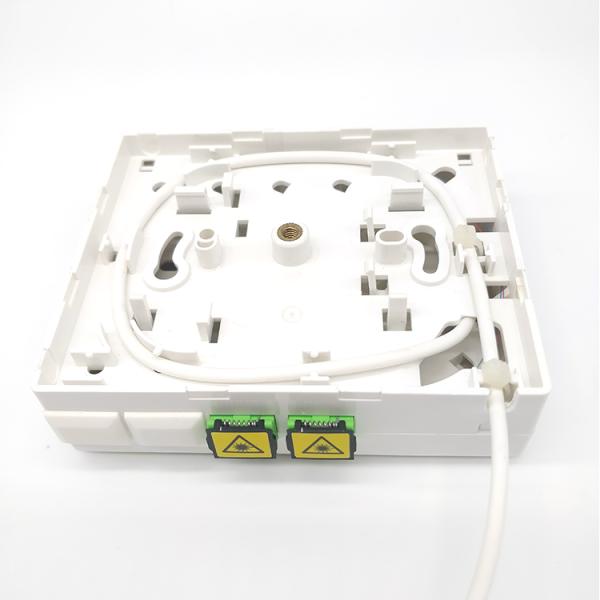 2 Ports Fiber Optic Terminal Box 10 FTTH Access Indoor Fiber Termination Box
