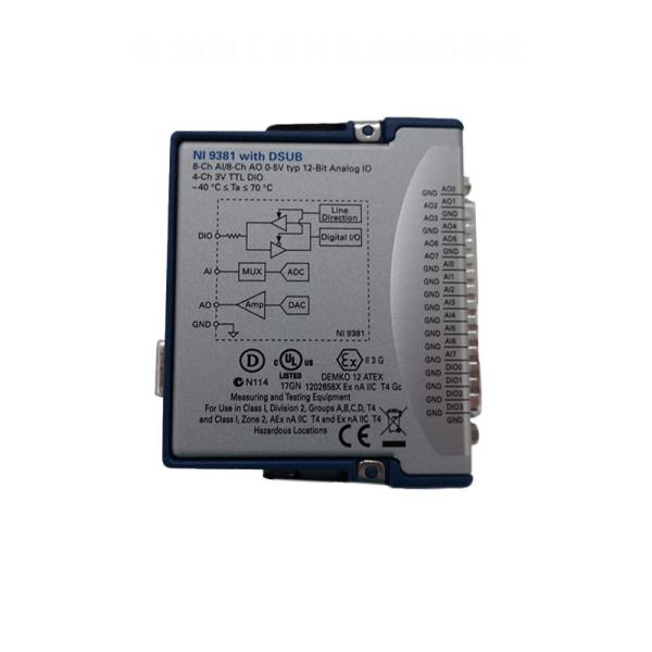 NI-9381 Electronic Test Instruments C Series Multifunction IO Module 8 Single Ended Channels 5V