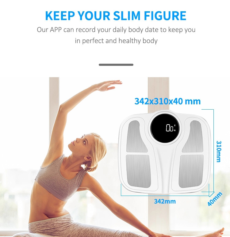 China Full ABS Bathroom Scale Smart Bluetooth Body Analyser Scale Smart Personal Balance wholesale