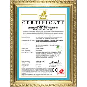 Foshan Boshi Packing Machinery Co., Ltd. Certifications