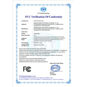 Shenzhen Hongwei Photoelectric Technology Co., Ltd. Certifications