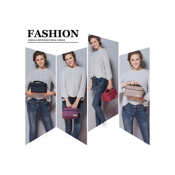 Customized Logo Thermal Cooler Bag , Insulated Lunch Bag With Containers Non Woven Material