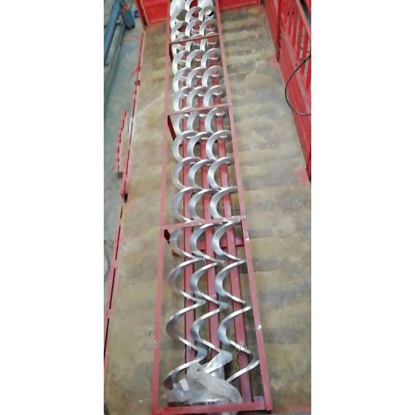 Continuous Cold Rolled Flight Sus304 Spiral Blade Centerless Screw Ground Shaftless