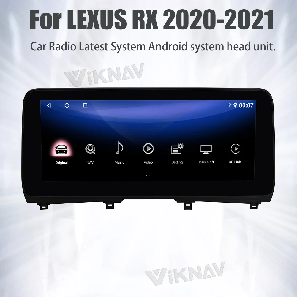 Wireless 2020-2021 RX Lexus Aftermarket Radio Stereo Vertical Screen Multimedia Video Player