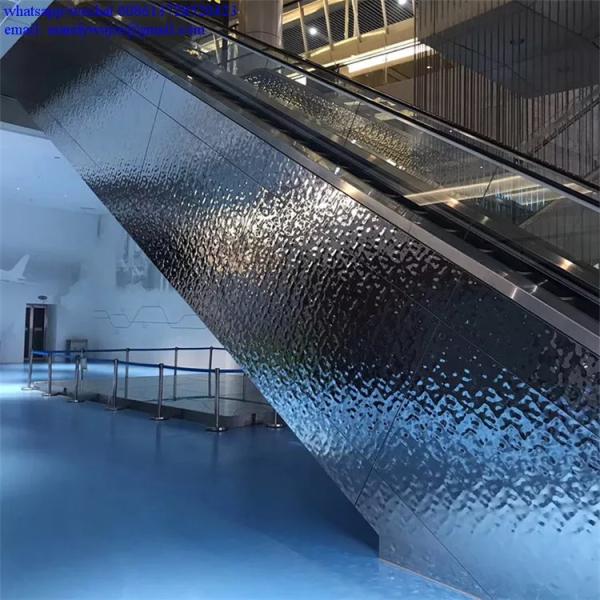 Sapphire Color Stainless Steel Sheet Laser Cut Mirror Finish Wall Cladding