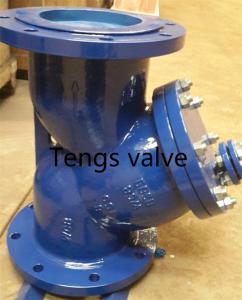 China DIN Carbon Steel Y Type Strainer Flanged RF, Cast Steel Y Filter Flanged To PN10, PN16, PN25, PN40 wholesale