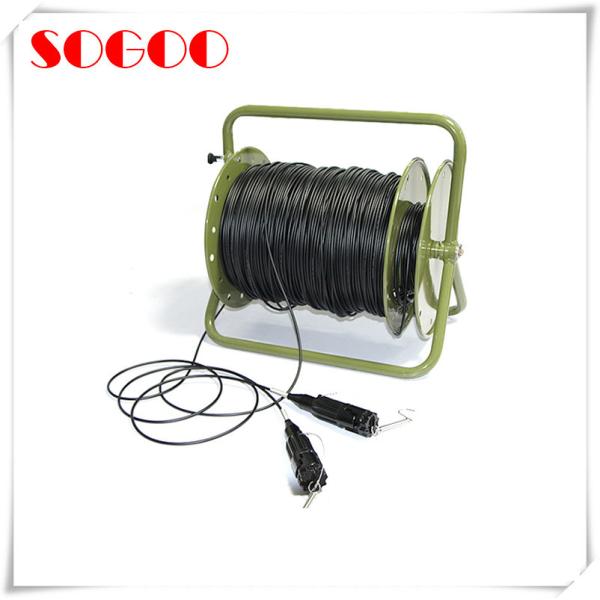 Portable Telecom Outdoor Fiber Patch Cable Military Retractable Tactical Optical Cable Reel