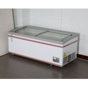 China Direct cooling Commercial Chest Freezer Glass Top wholesale