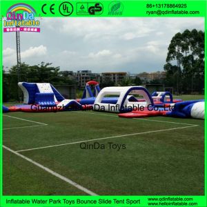 Buy cheap Guangzhou Qinda inflatable floating water park games giant adults inflatable from wholesalers