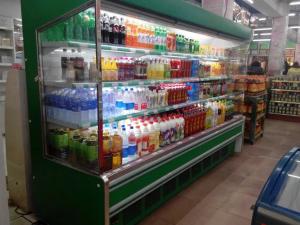 China Remote Cooling Vegetables Refrigerated Display Cabinets For Super Store on sale
