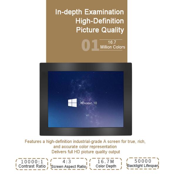 13.3 inch Ip65 Indoor Waterproof 1920*1080 Display Capacitive Usb Lcd Industrial Embedded Computers