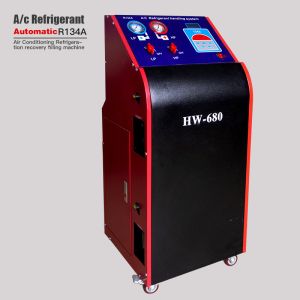 Buy cheap R134a Recharge HW-680 AC Refrigerant Recovery Machine Fully Auto 8HP from wholesalers