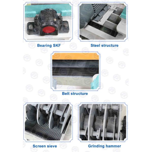 1.5TPH Small Poultry Feed Milling Machine Farm Industry Hammer Mill Feed Grinder