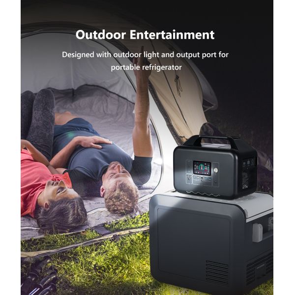 2000w Portable Solar Power Station Battery Portable Generator For Outdoor Camping