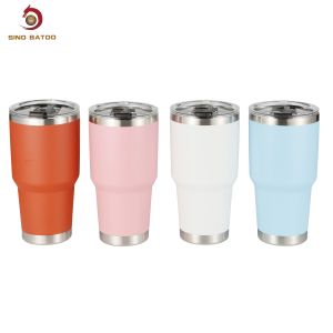 30 Oz Insulated Stainless Steel Tumbler With Lid