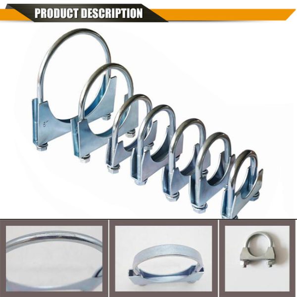 Mild Steel 105mm U Bolt Pipe Clamp For Vehicle