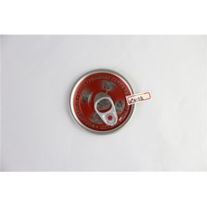 China Air tight 209# small tinplate Tin Can Lid Easy Open End 73 mm 5.7g wholesale