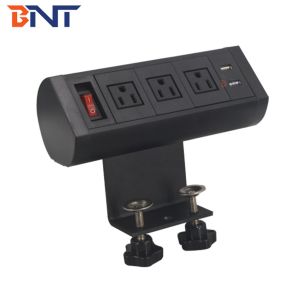 Intelligent office desktop clamp socket with custom made clamp