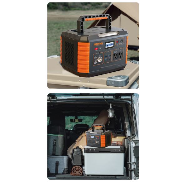 1000 Watt Outdoor Mobile Solar Electric Generator Station 3.7V / 270000mAh