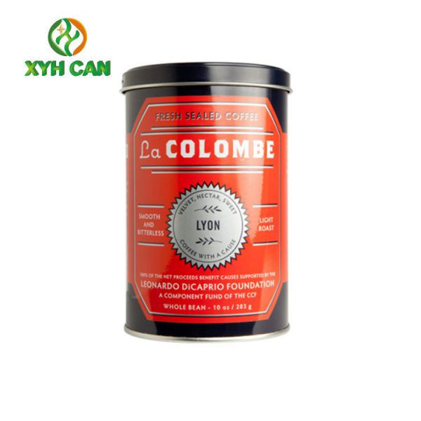 Coffee Tin Cans Nut Flavor and Bulk Printing Desigh Packaging Tin Cans for Instant Coffee Powder