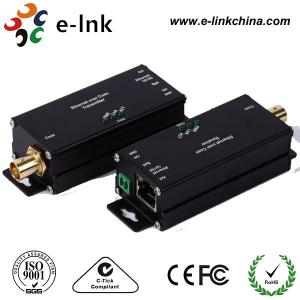 China Mini 1 Channel IP Ethernet Over Coax Cable Extender Converter RJ45 / BNC Connector on sale